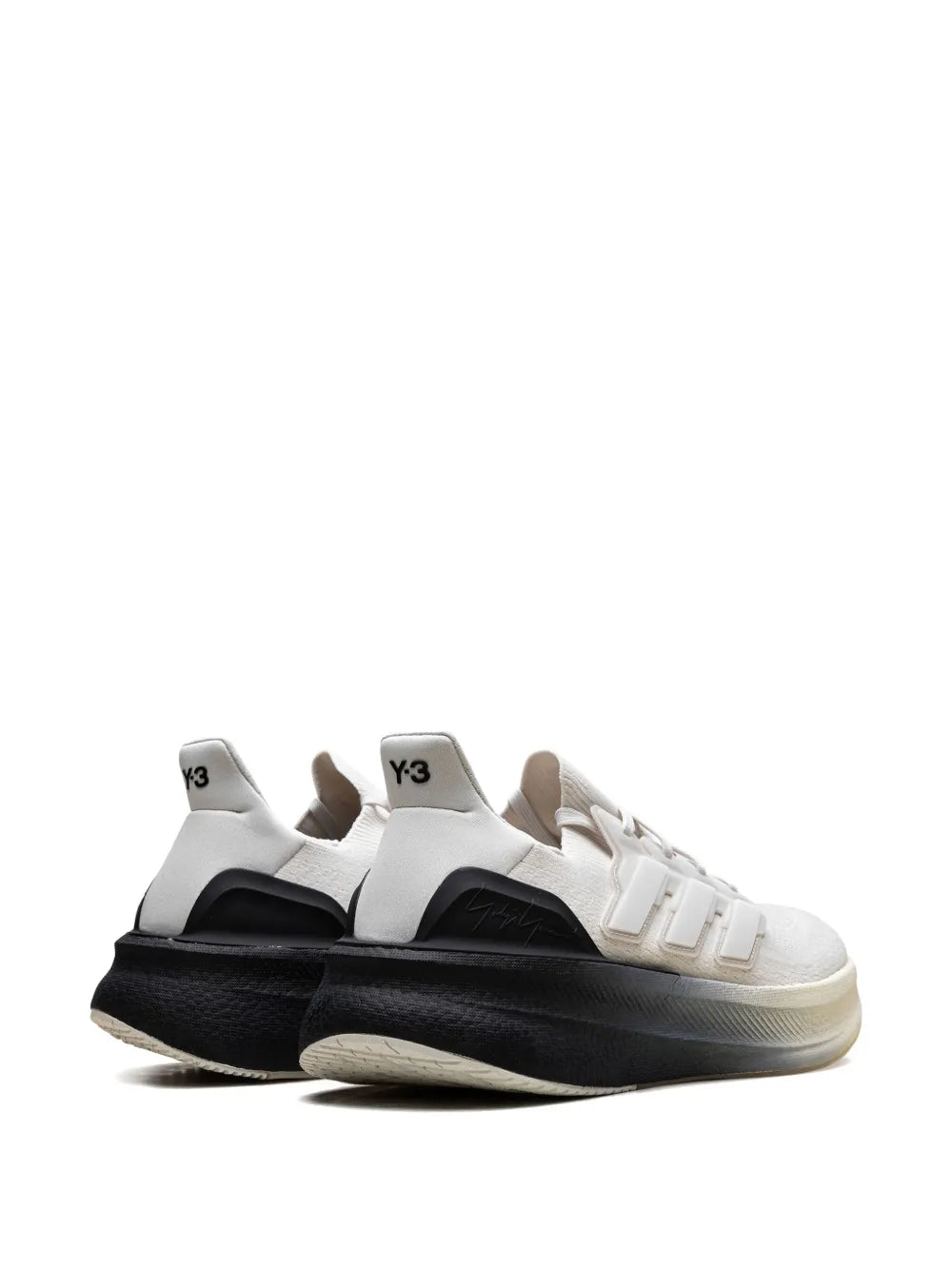 adidas Y-3 Ultraboost 23 Knit Sneakers — Off-White — Size US M 6 - US W 7.5 — Back View