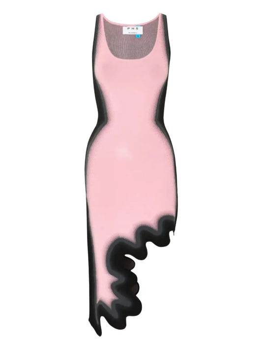 Ph5 Aster Midi Dress — Pink — Size XS — Front View