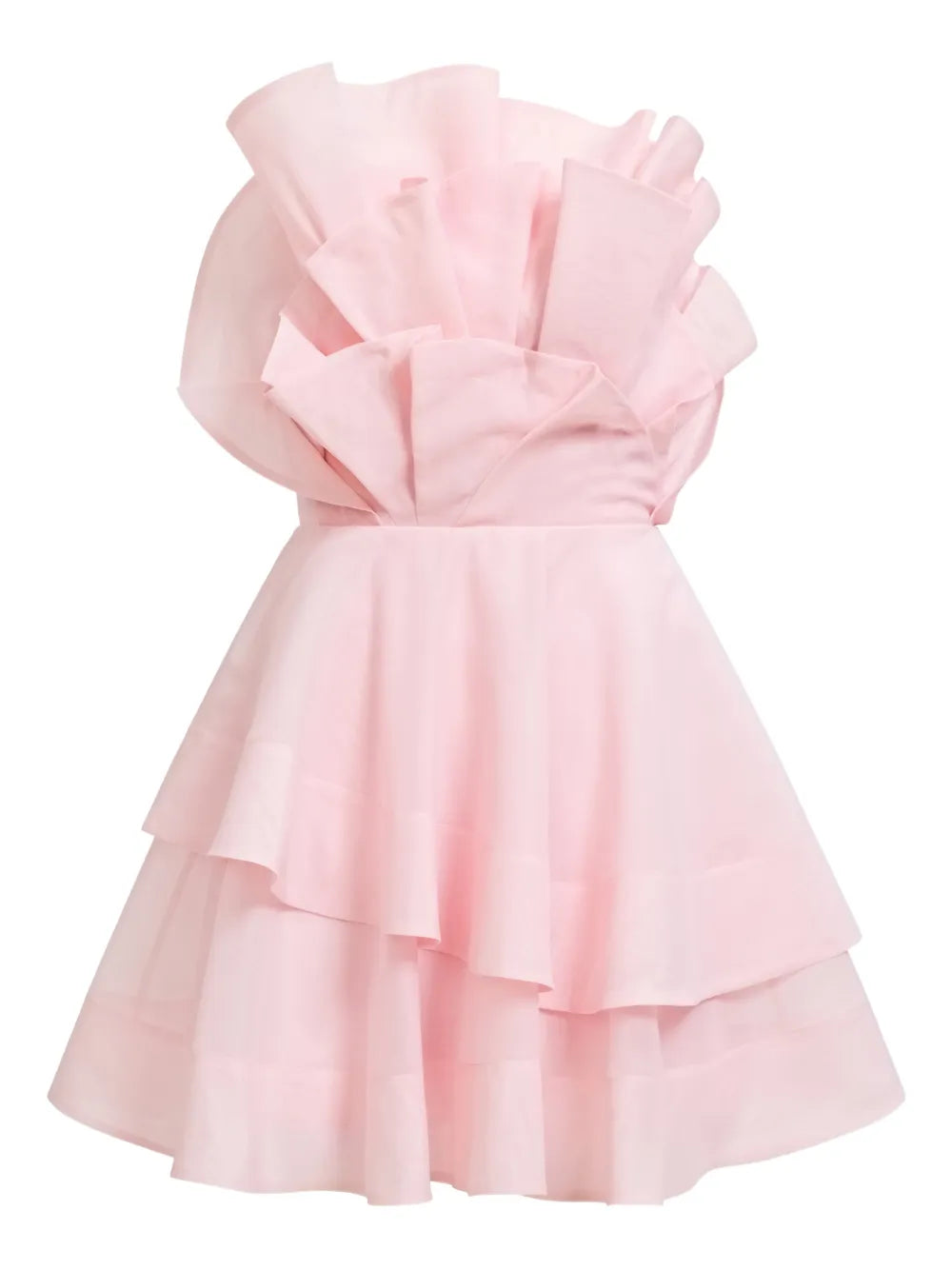 Aje Selestia Mini Dress — Red/ Pink — Size XS — Front View