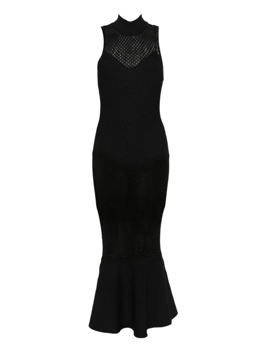Simkhai Daxton Maxi Dress — Black/ Red — Size XS — Front View