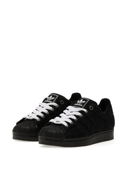 adidas Superstar Ii Denim Sneakers — Black — Size US M 4 - US W 5.5 — Side View