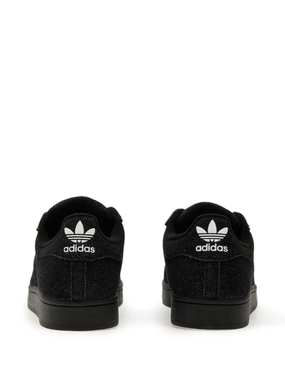 adidas Superstar Ii Denim Sneakers — Black — Size US M 4 - US W 5.5 — Back View
