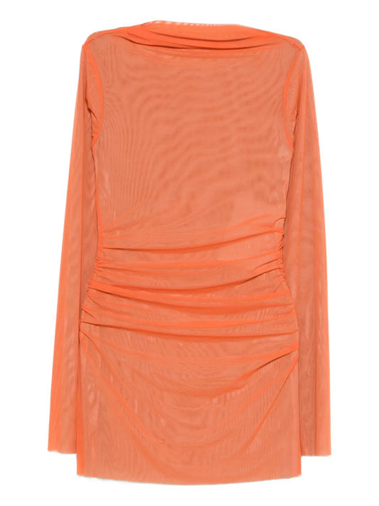 Sir Costa Mini Dress — Orange — Size XS — Front View