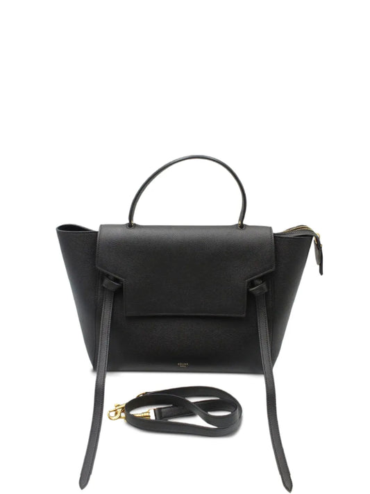 Celine Pre Owned Leather Shoulder Bag — Same as shown — Size One Size — Front View