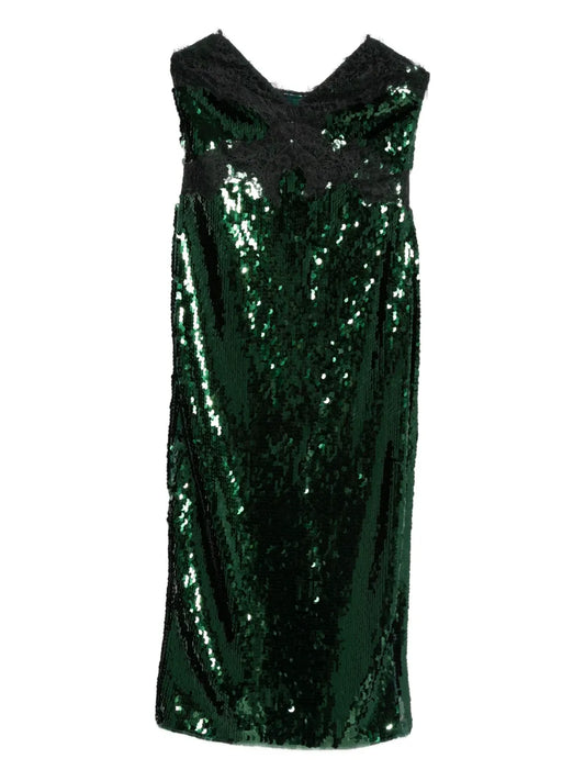 Retrofete Ellen Sequin Lace Midi Dress — Same as shown — Size S — Front View