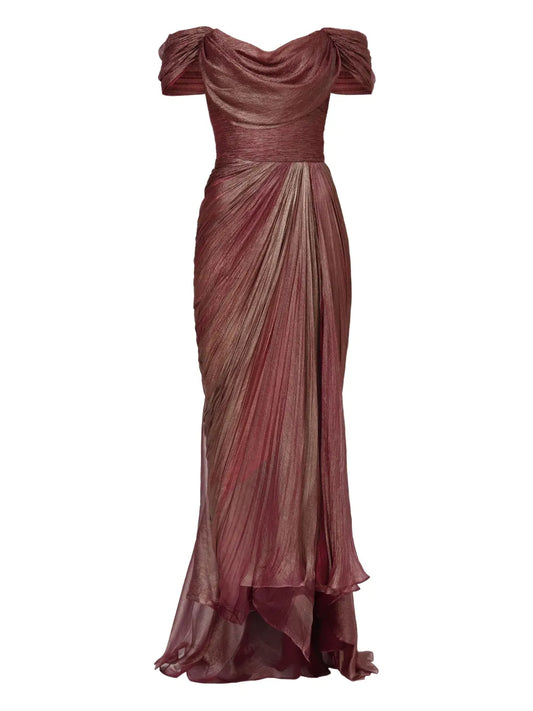 Iris Serban Augusta Dress — Red — Size XS — Front View