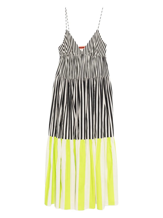 Simon Miller Romi Maxi Dress — Black/ Red — Size XS — Front View
