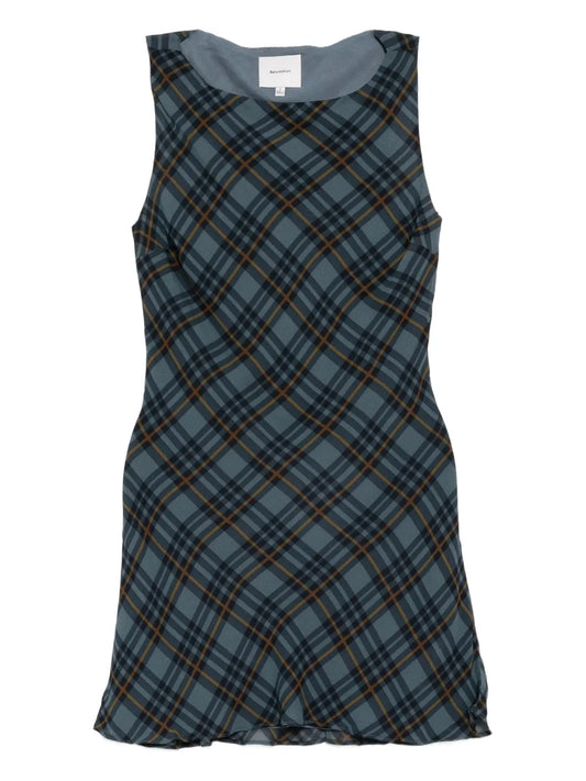 Reformation Dale Dress — Blue/ Navy — Size M — Front View