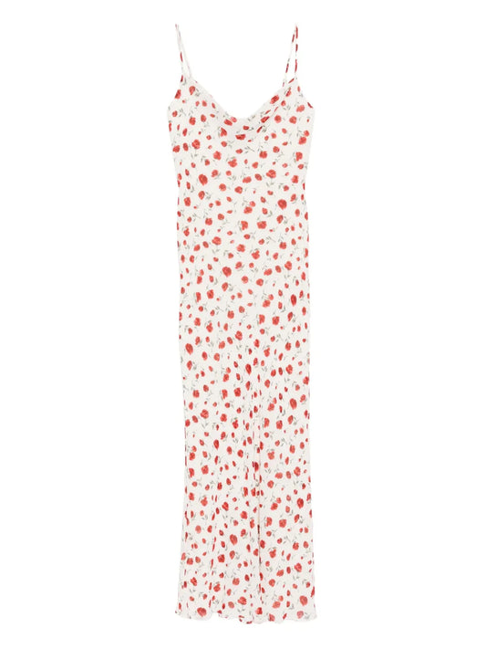 Reformation Drina Dress — Red — Size XS — Front View