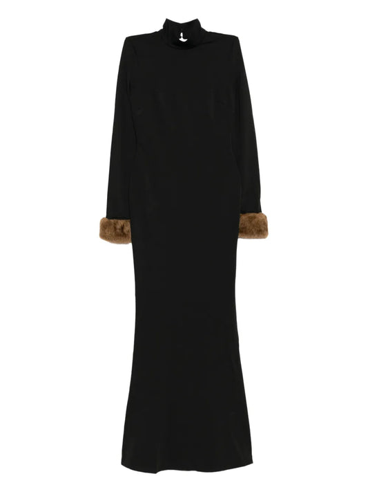 Reformation Honey Dress — Black — Size S — Front View