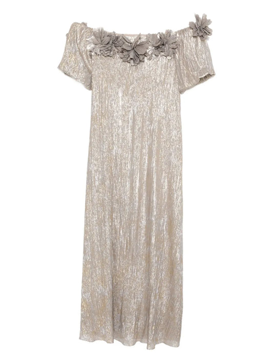 Sachin Babi Valentina Gown — Beige — Size XS — Front View