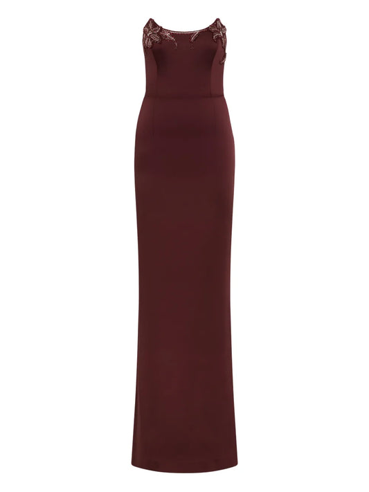 Rebecca Vallance Alora Strapless Embellished Maxi Dress — Same as shown — Size XS — Front View
