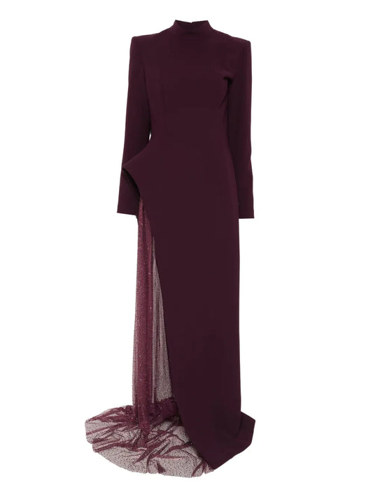 Jean Louis Sabaji Asymmetric Design Maxi Dress — Same as shown — Size XS — Front View
