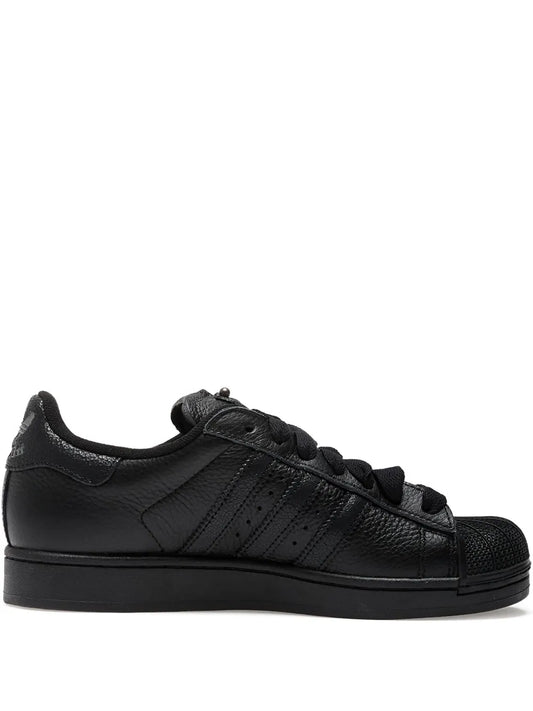 adidas Superstar Ii Studded Sneakers — Black — Size US M 9.5 - US W 11 — Front View