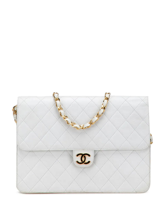 Chanel Pre Owned 1984 1986 Cc Quilted Lambskin Single Flap Shoulder Bag — Same as shown — Size One Size — Front View
