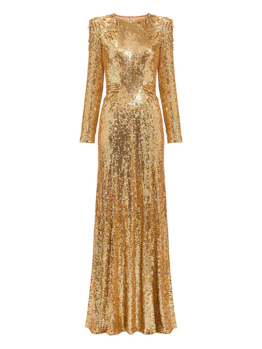 Jenny Packham Sequin Embellished Dulcet Dress — Same as shown — Size XS — Front View