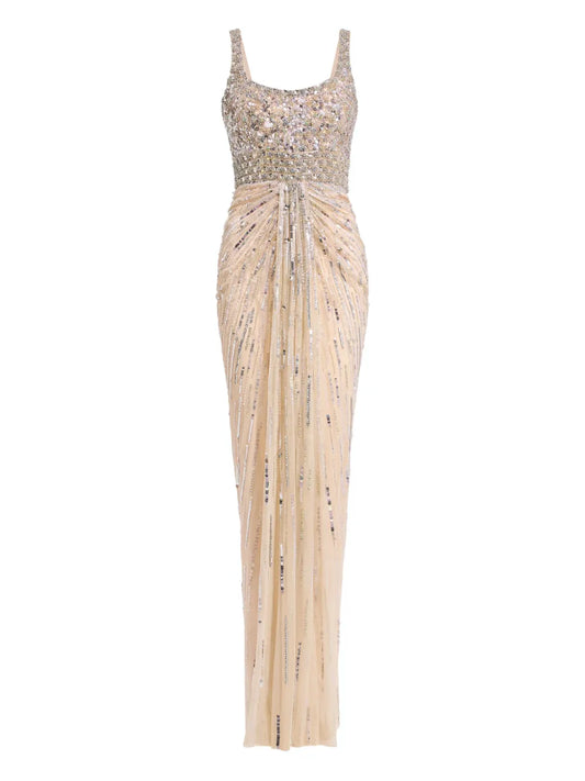 Jenny Packham Sequin Embellished Elixir Dress — Same as shown — Size XS — Front View