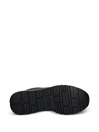 Aeronautica Militare Lettering-Print Sneakers — Black / Brown — Size US M 5.5 - US W 7 — Detail View