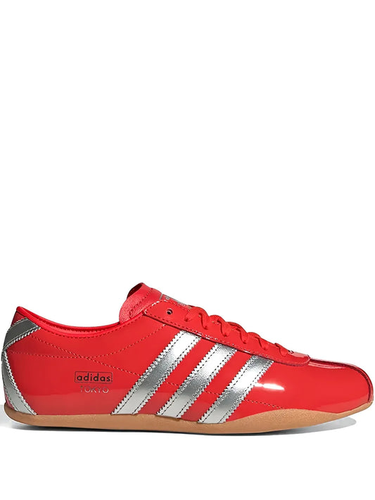 adidas Tokyo W 3-Stripes Sneakers — Red — Size US M 5 - US W 6.5 — Front View