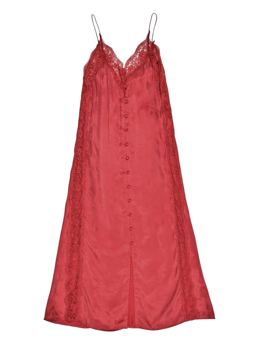 Bimba Y Lola Lace Button Midi Dress — Same as shown — Size XS — Front View