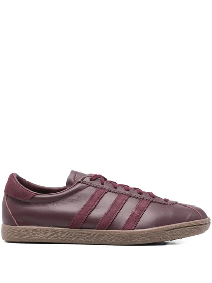 adidas Tobacco Leather Sneakers — Brown — Size US M 9.5 - US W 11 — Front View