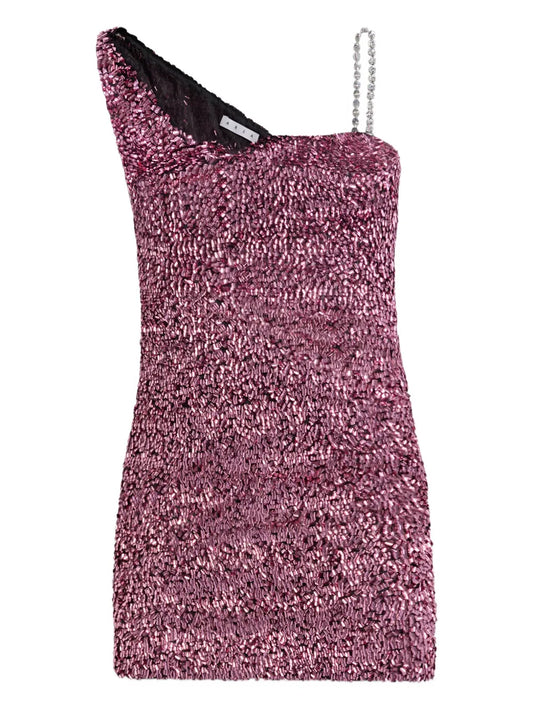 Area Crystal Strap Sequin Mini Dress — Same as shown — Size XS — Front View
