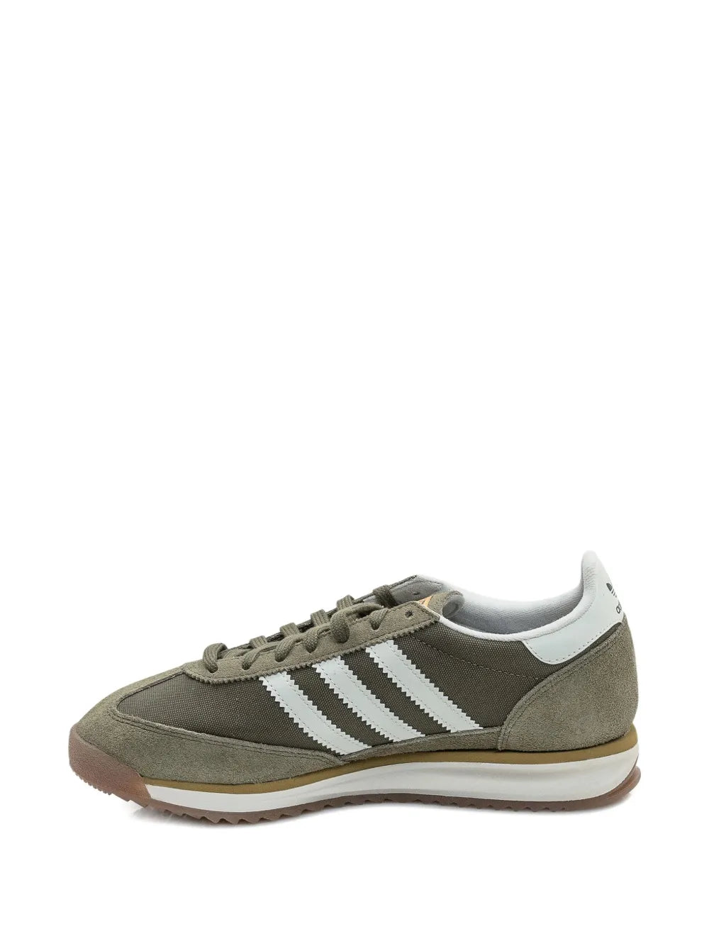 adidas Sl72 Rs Lace-Up Sneakers — Olive Green — Size US M 9 - US W 10.5 — Top View