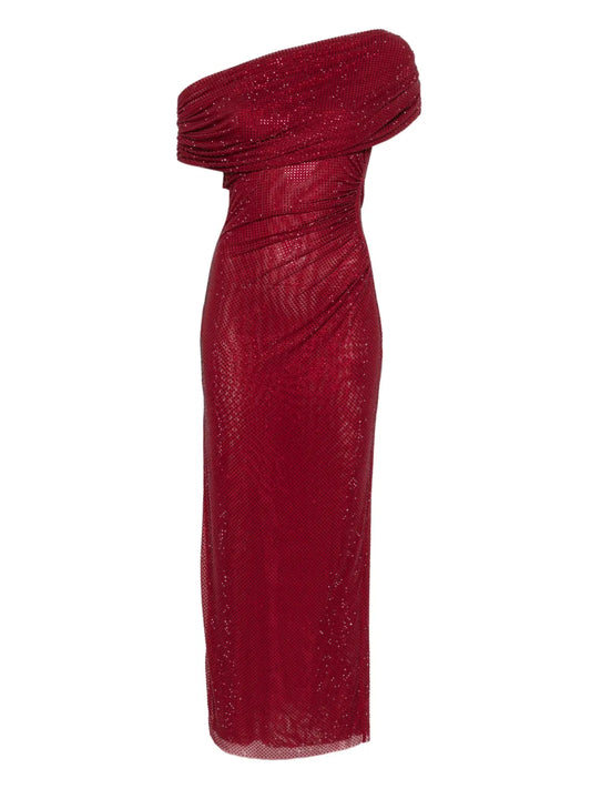 Self Portrait Drape Detail Midi Dress — Same as shown — Size S — Front View