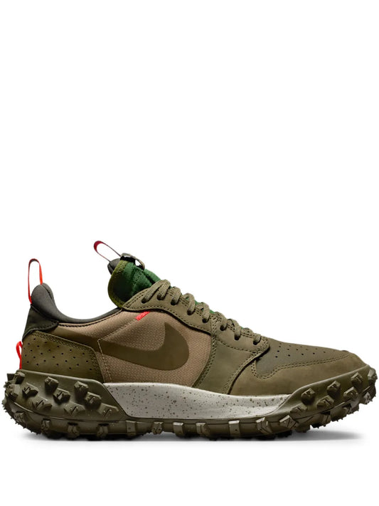 Air Jordan 1 Low Element Sneakers — Olive Green — Size US M 9.5 - US W 11 — Front View