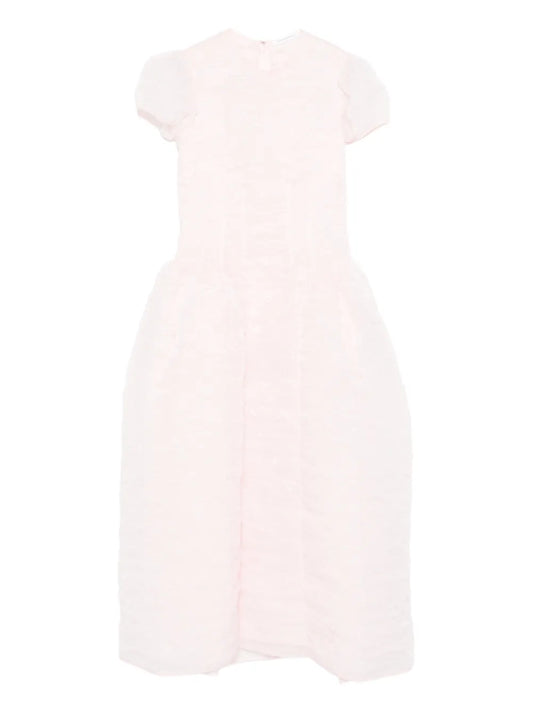 Cecilie Bahnsen Cleopatra Midi Dress — Pink — Size M — Front View