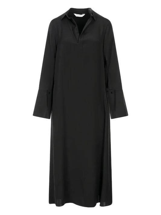 Max Mara Flared Dress — Black/ Red — Size S — Front View