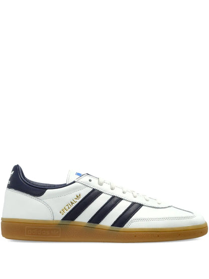 adidas Spezial Three-Stripe Lace-Up Fastening Sneakers — White — Size US M 8 - US W 9.5 — Front View