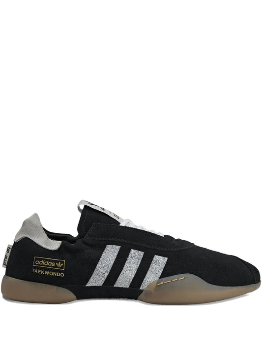 adidas Taekwondo Striped Sneakers — Black — Size US M 9.5 - US W 11 — Front View