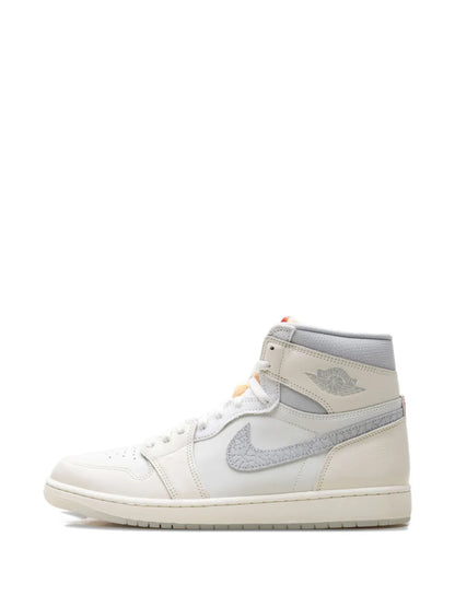Air Jordan 1 High-Tops Sneakers — Sail — Size US M 8.5 - US W 10 — Back View