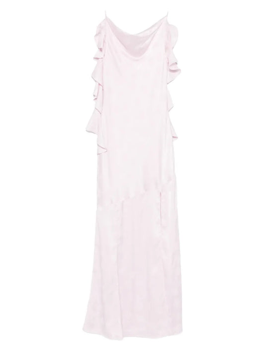 Rotate Birger Christensen Ruffled Floral Maxi Dress — Same as shown — Size XS — Front View
