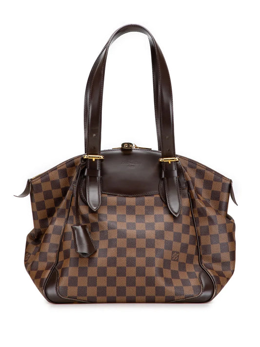 Louis Vuitton Pre Owned 2010 Damier Ebene Verona Mm Shoulder Bag — Same as shown — Size One Size — Front View