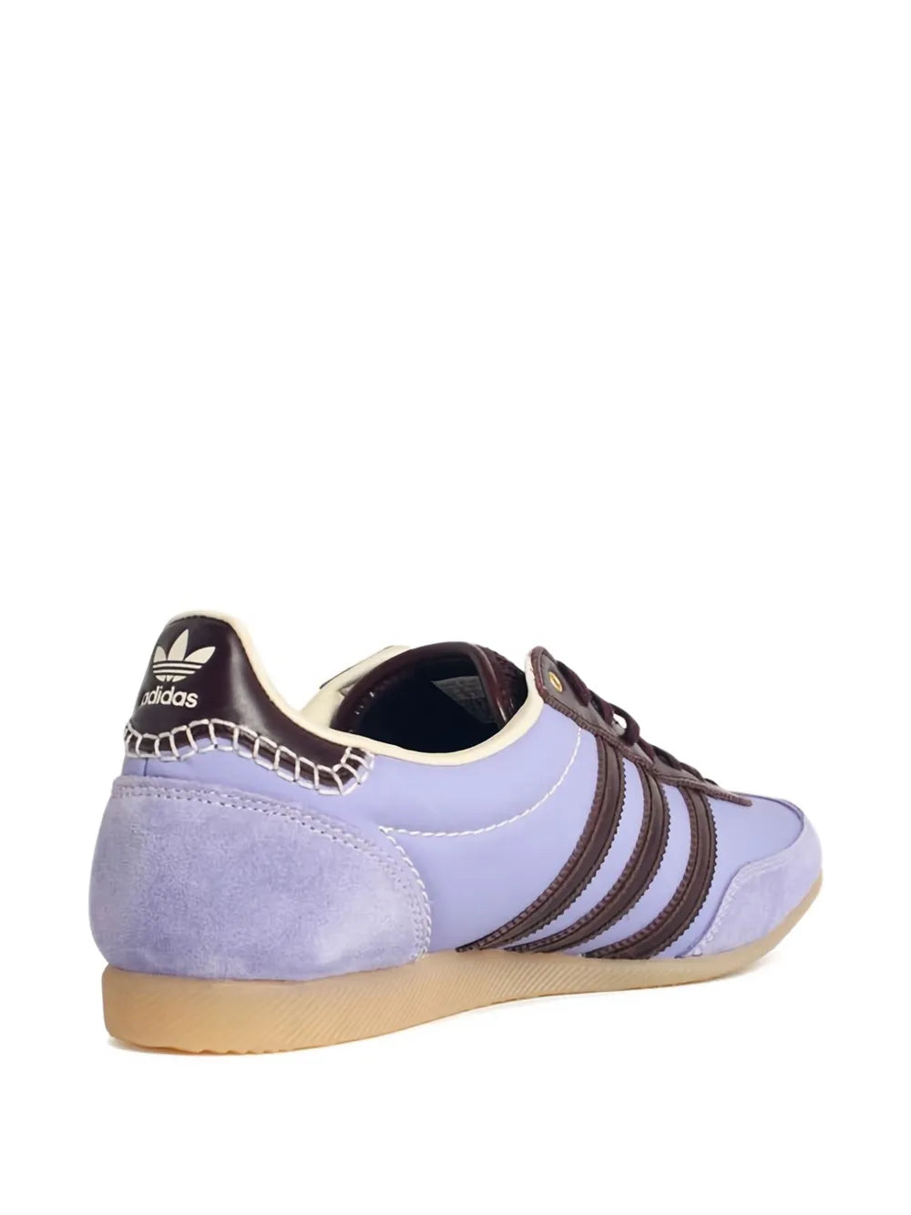 adidas X Wales Bonner Suede-Leather Sneakers — Lilac — Size US M 8 - US W 9.5 — Back View