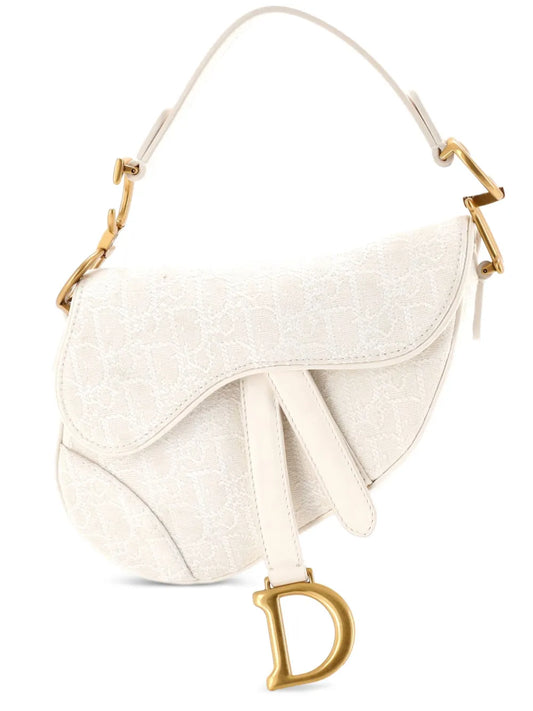 Christian Dior Pre Owned Saddle Handbag Oblique Canvas Mini Shoulder Bag — Same as shown — Size One Size — Front View
