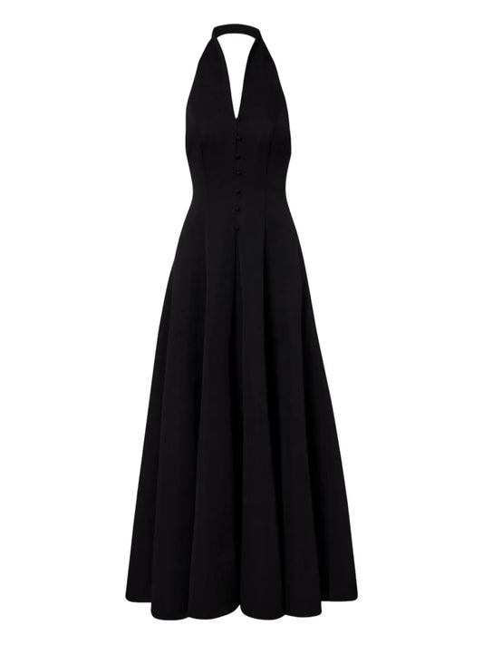 Staud Stella Maxi Dress — Black — Size S — Front View