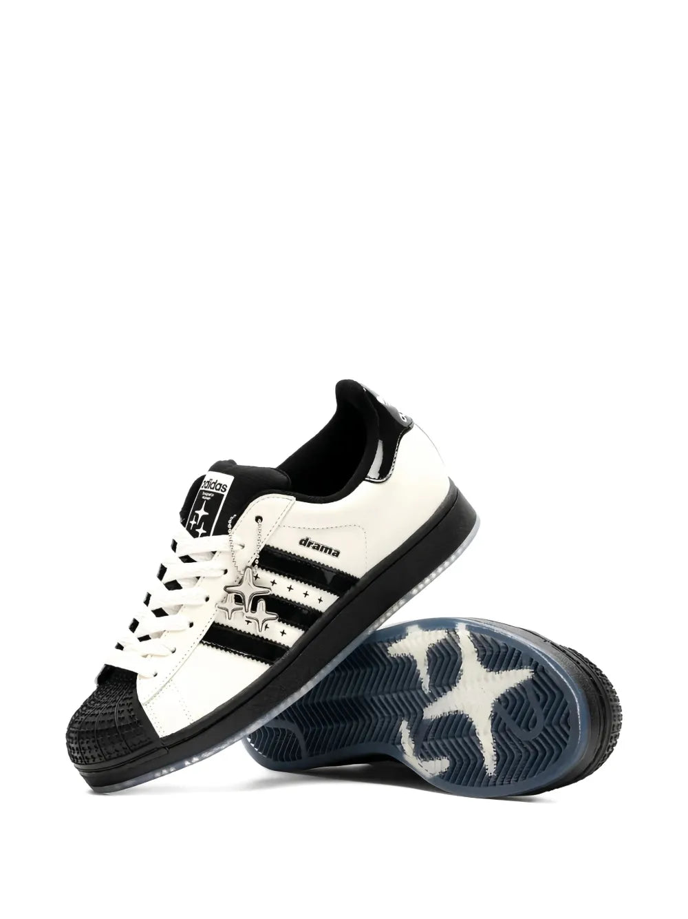 adidas Superstar Ii Leather Sneakers — Off-White — Size US M 4 - US W 5.5 — Side View