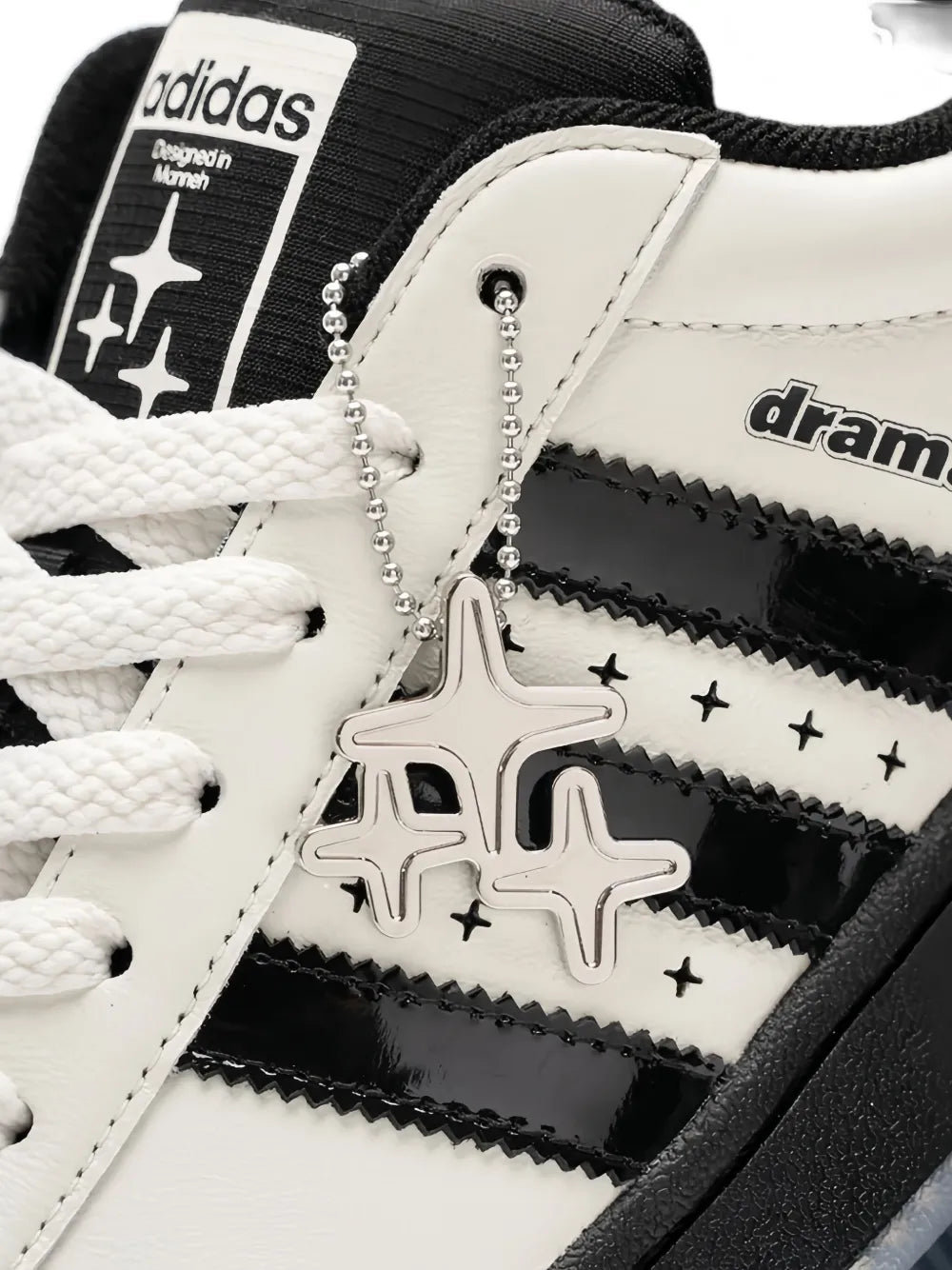 adidas Superstar Ii Leather Sneakers — Off-White — Size US M 4 - US W 5.5 — Top View