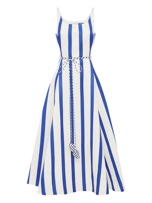 Leo Lin Serafina Striped Maxi Dress — Same as shown — Size XS — Front View
