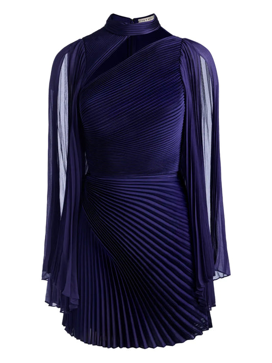 Alice Olivia Aurelie Mini Dress — Blue — Size S — Front View