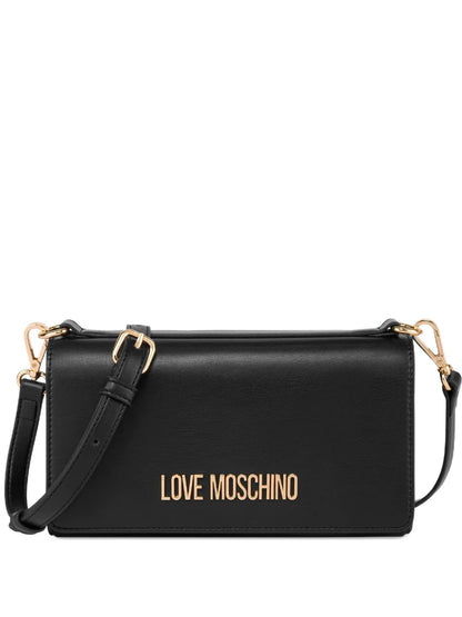 Love Moschino Logo Plaque Shoulder Bag — Same as shown — Size One Size — Front View