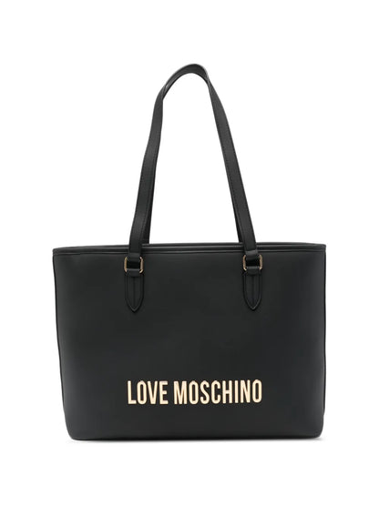 Love Moschino Logo Plaque Shoulder Bag — Same as shown — Size One Size — Front View
