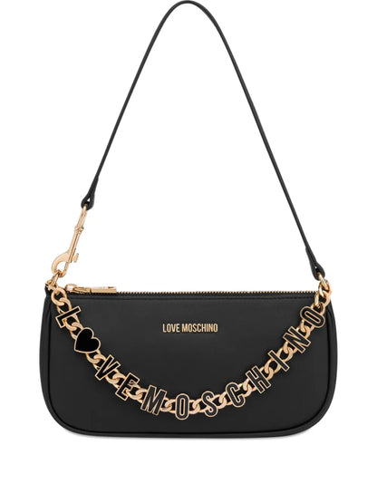 Love Moschino Logo Detail Shoulder Bag — Same as shown — Size One Size — Front View