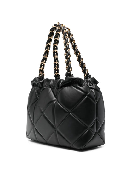 Love Moschino Quilted Chain Strap Shoulder Bag — Same as shown — Size One Size — Back View