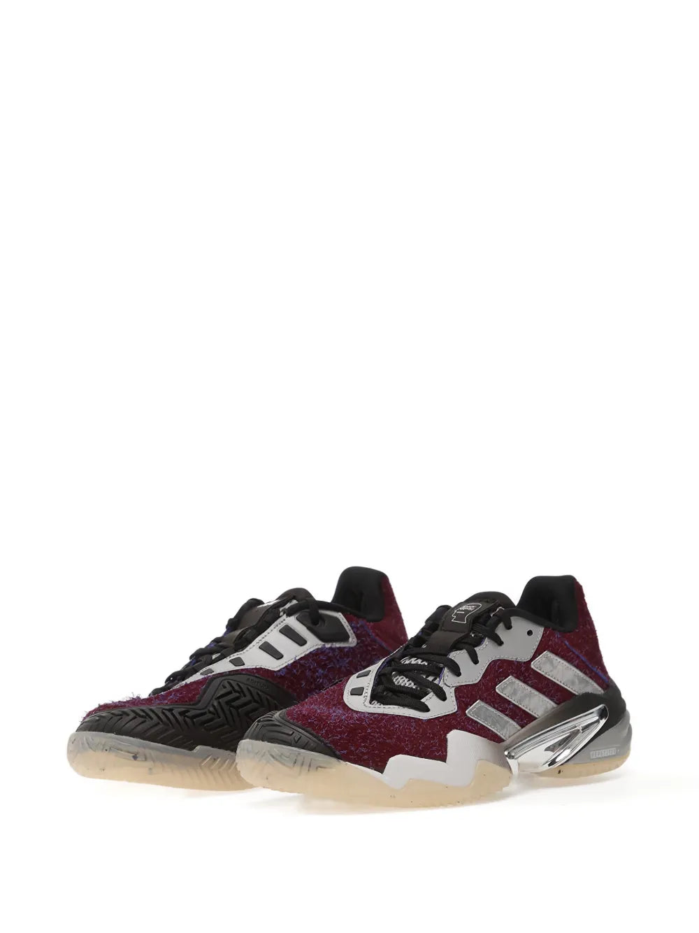 adidas X Brain Dead Barricade 13 Sneakers — Purple/Grey — Size US M 8 - US W 9.5 — Side View
