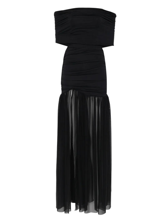 Axel 113 Selina Maxi Dress — Black — Size S — Front View