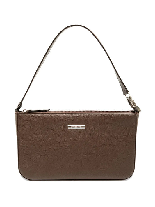 Burberry Pre Owned 2000 2017 Leather Shoulder Bag — Same as shown — Size One Size — Front View
